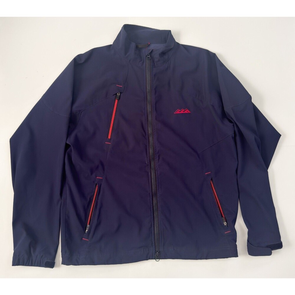 Zero Restriction Navy Blue Men's Windbreaker Tour Jacket Size Medium
